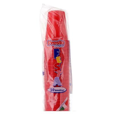 BICCHIERI 200CC X50 ROSSI PRESTO