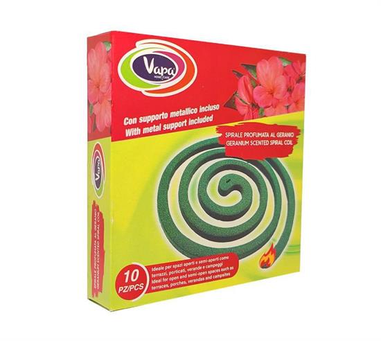 VAPA SPIRALI X10 VERDE GERANIO