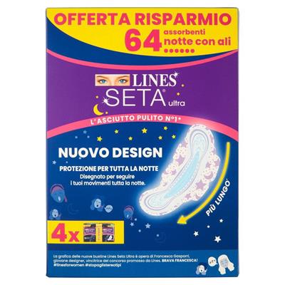 LINES SETA ULTRA X8+8X4 NOTTE C/ALI X64