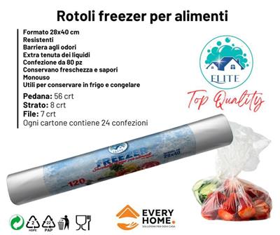 SACCHETTI FREEZER  28X40 X80 SER. 120