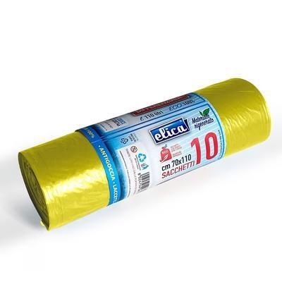 SACCHI RIF 70X110 BIOPACK GIALLO X10