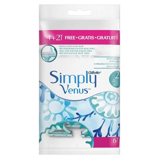 GILLETTE RASOIO VENUS2 SIMPLY X4+2 PZ.