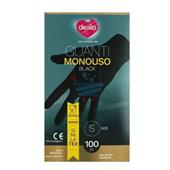 DEALO GUANTI MON.NERO 100PZ  S 03592