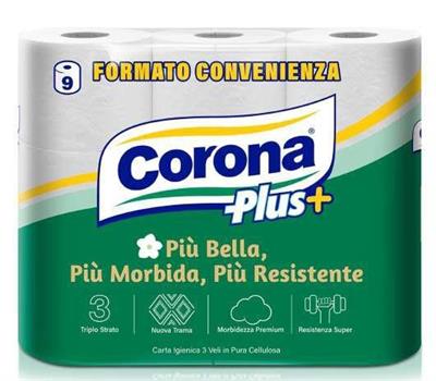 CORONA PLUS+ IGIENICA 9 ROTOLI