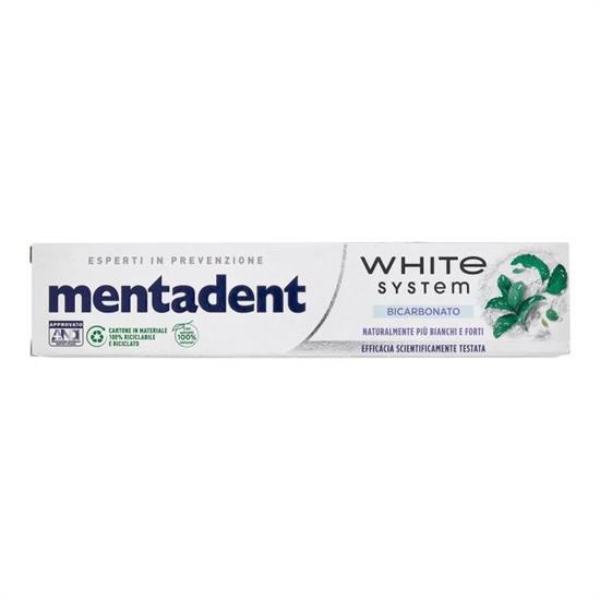 MENTADENT DENT. 75 ML WHITE SYSTEM BICARBONATO