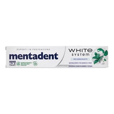 MENTADENT DENT. 75 ML WHITE SYSTEM BICARBONATO