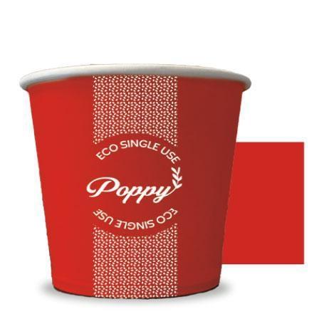 POPPY BICCHIERI CAFF 75ML X50 ROSSO