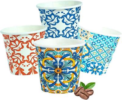 POPPY BICCHIERI CAFF 75ML X50 MAIOLIC.COLOR D1