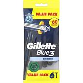 GILLETTE BLU 3 SMOOTH PZ 6