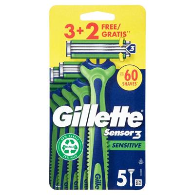GILLETTE SENSOR3 SENSITIVE  5 PEZZI