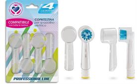 SETA BLU COPRITESTINE PER SPAZZ.ELET 4PZ