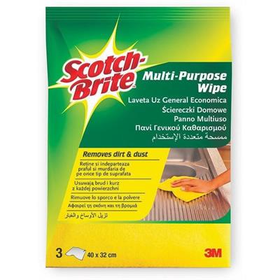 SCOTCH BRITE PANNO GIALLO MULTIUS 3PZ